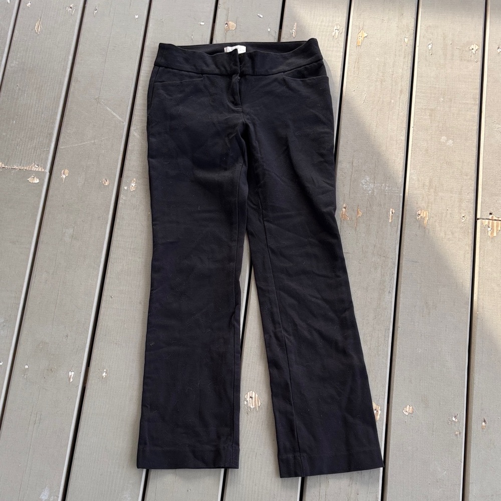 Loft 0P Black Stretch Pants